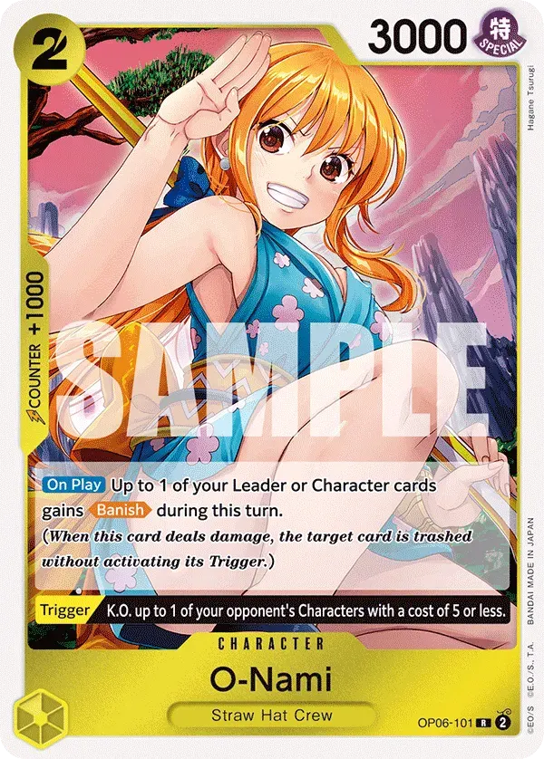O-Nami — carte One Piece TCG OP06-101 (Wings of the Captain)