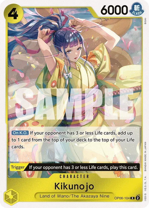 Kikunojo — carte One Piece TCG OP06-104 (Wings of the Captain)