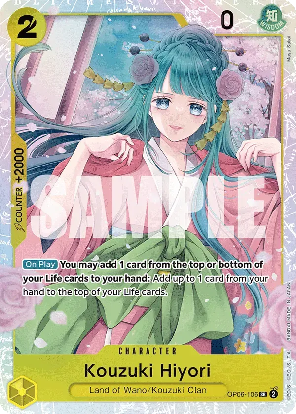Kouzuki Hiyori — carte One Piece TCG OP06-106 (Wings of the Captain)