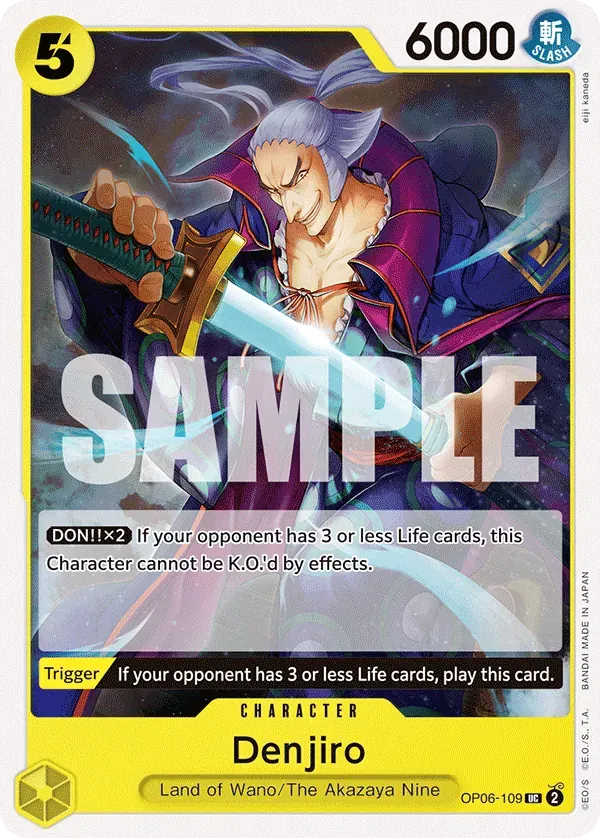 Denjiro — carte One Piece TCG OP06-109 (Wings of the Captain)