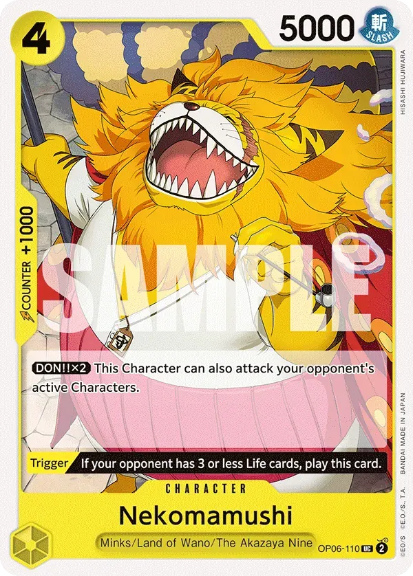 Nekomamushi — carte One Piece TCG OP06-110 (Wings of the Captain)