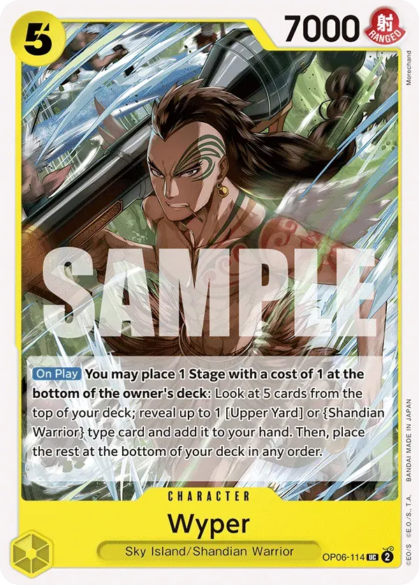 Wyper — carte One Piece TCG OP06-114 (Wings of the Captain)