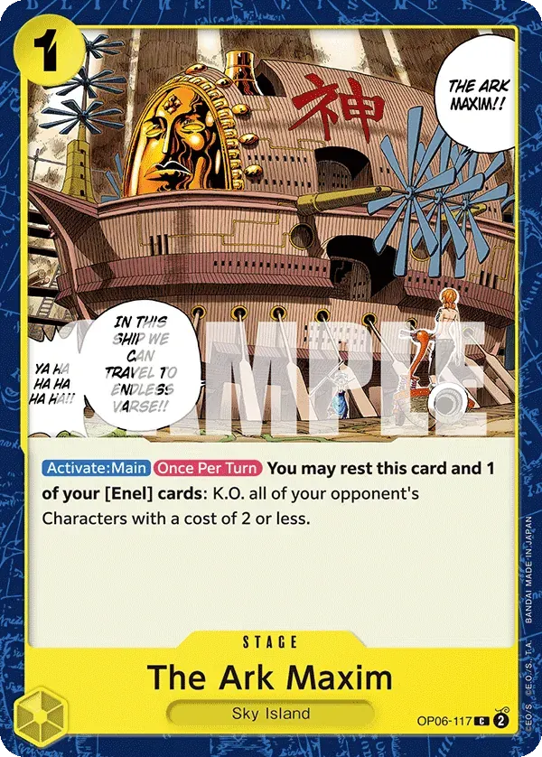 The Ark Maxim — carte One Piece TCG OP06-117 (Wings of the Captain)