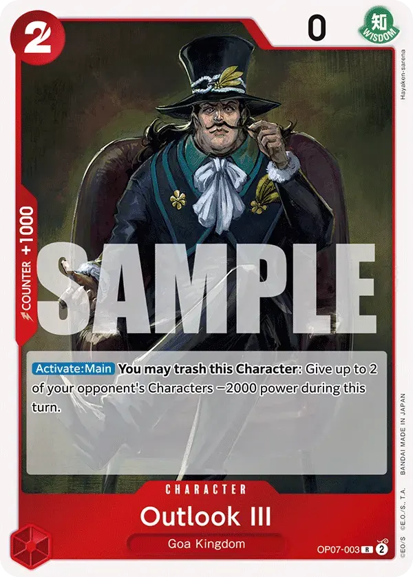 Outlook III — carte One Piece TCG OP07-003 (500 Years in the Future)
