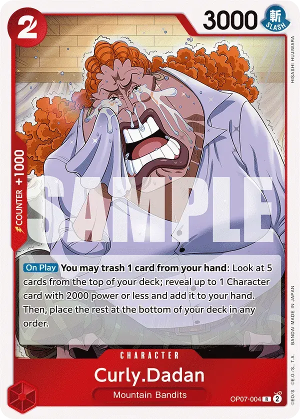 Curly.Dadan — carte One Piece TCG OP07-004 (500 Years in the Future)