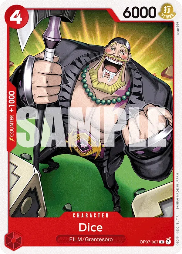 Dice — carte One Piece TCG OP07-007 (500 Years in the Future)