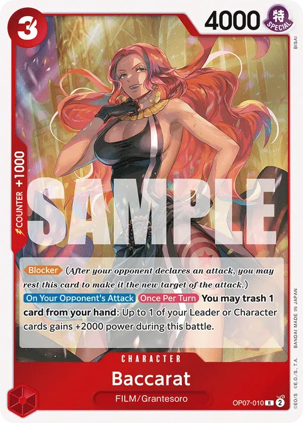 Baccarat — carte One Piece TCG OP07-010 (500 Years in the Future)