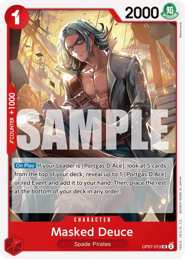 Masked Deuce — carte One Piece TCG OP07-013 (500 Years in the Future)