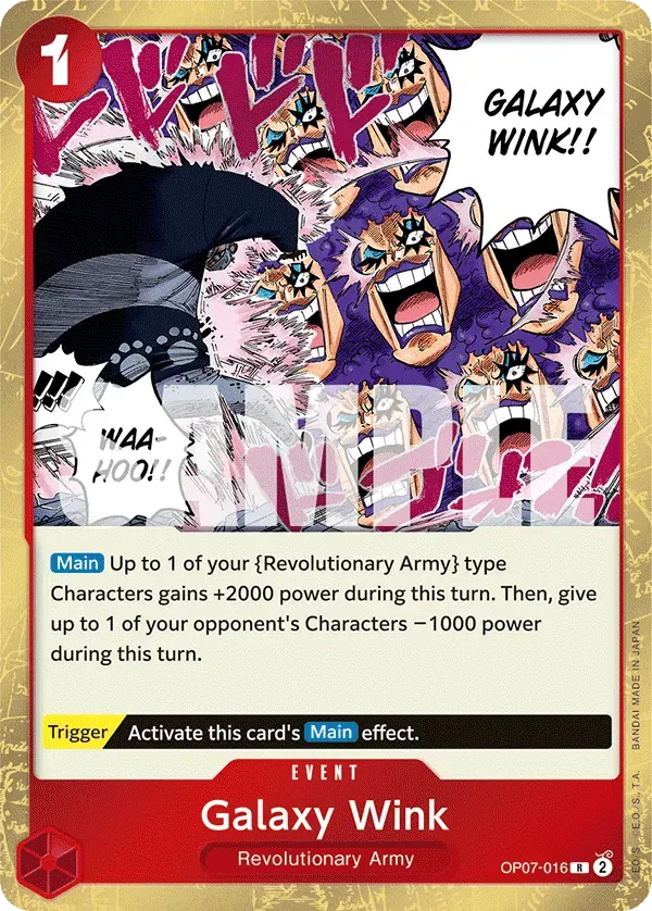 Galaxy Wink — carte One Piece TCG OP07-016 (500 Years in the Future)