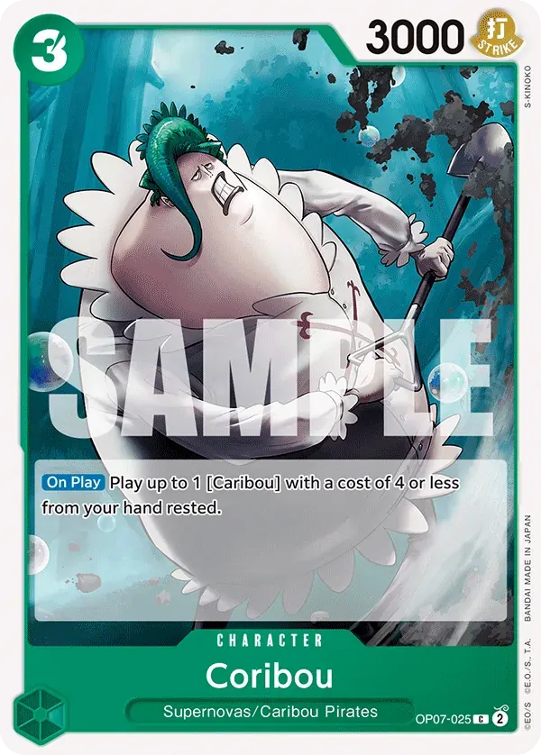 Coribou — carte One Piece TCG OP07-025 (500 Years in the Future)