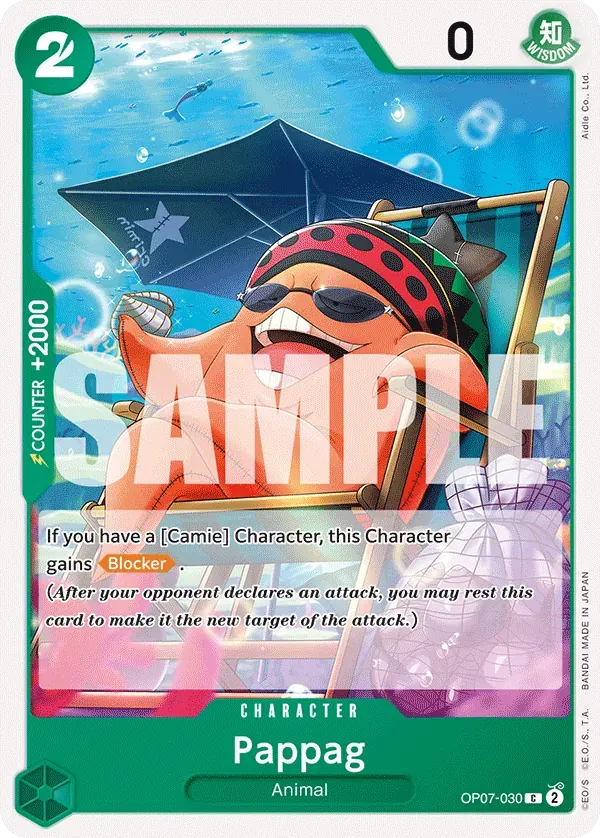 Pappag — carte One Piece TCG OP07-030 (500 Years in the Future)
