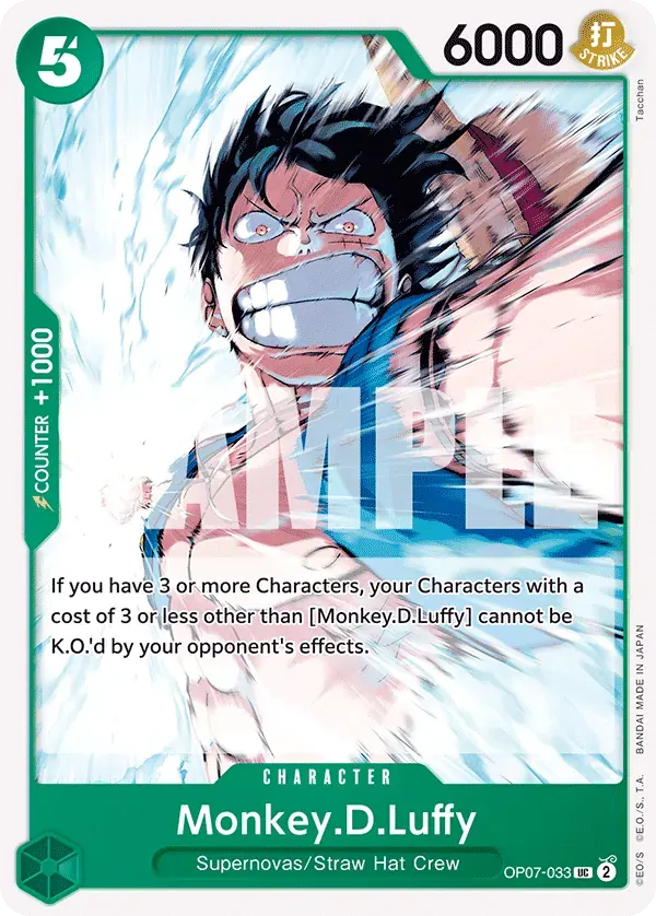 Monkey.D.Luffy — carte One Piece TCG OP07-033 (500 Years in the Future)