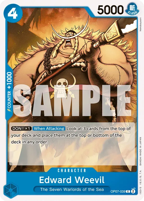 Edward Weevil — carte One Piece TCG OP07-039 (500 Years in the Future)