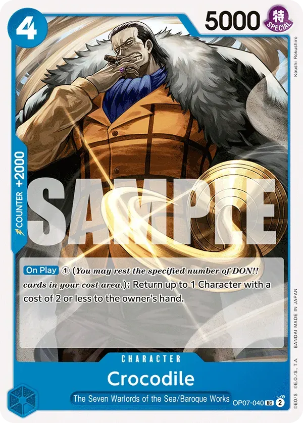 Crocodile — carte One Piece TCG OP07-040 (500 Years in the Future)