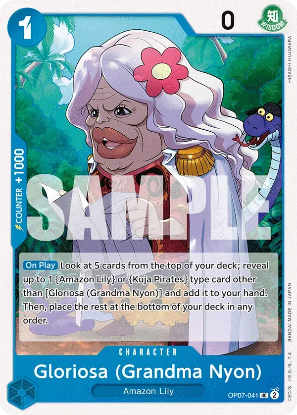 Gloriosa (Grandma Nyon) — carte One Piece TCG OP07-041 (500 Years in the Future)