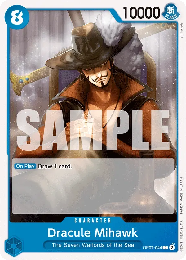 Dracule Mihawk — carte One Piece TCG OP07-044 (500 Years in the Future)