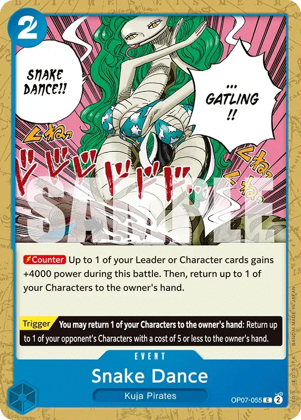 Snake Dance — carte One Piece TCG OP07-055 (500 Years in the Future)