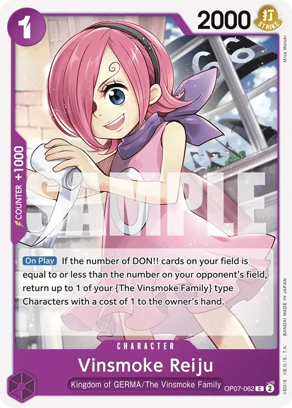 Vinsmoke Reiju — carte One Piece TCG OP07-062 (500 Years in the Future)