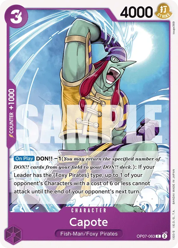 Capote — carte One Piece TCG OP07-063 (500 Years in the Future)