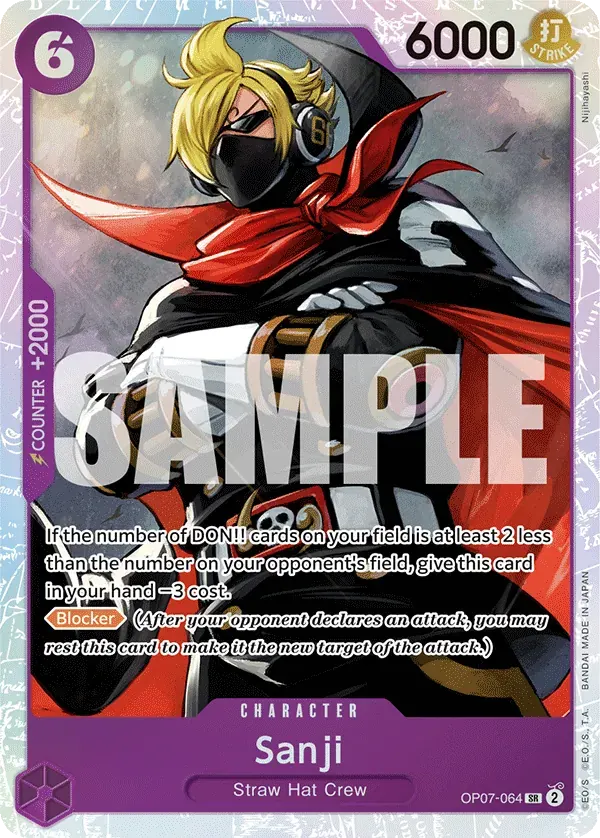 Sanji — carte One Piece TCG OP07-064 (500 Years in the Future)