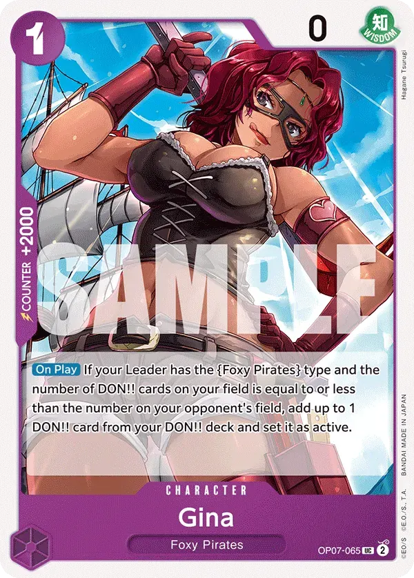 Gina — carte One Piece TCG OP07-065 (500 Years in the Future)