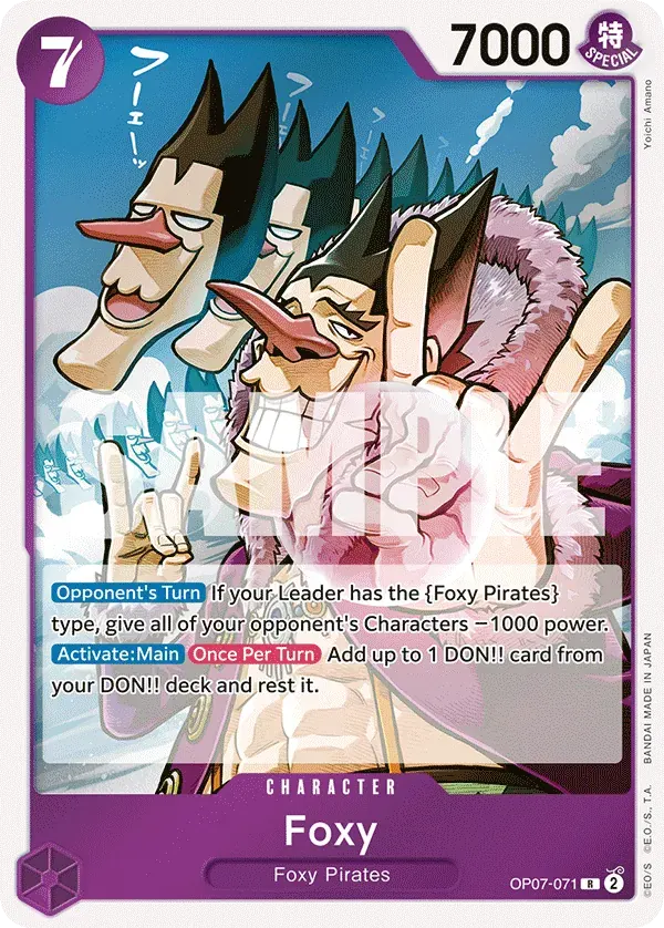 Foxy — carte One Piece TCG OP07-071 (500 Years in the Future)