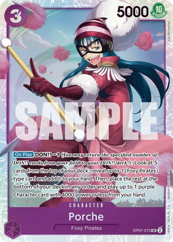 Porche — carte One Piece TCG OP07-072 (500 Years in the Future)