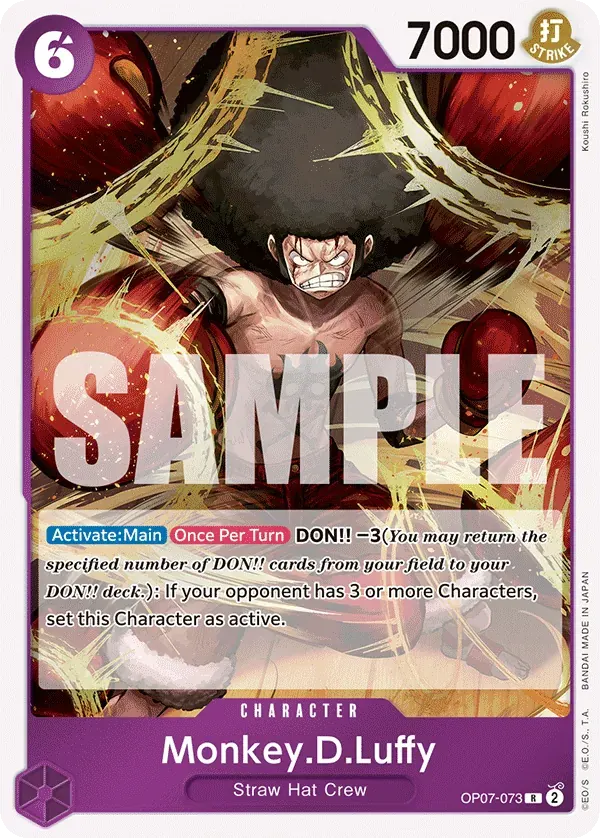 Monkey.D.Luffy — carte One Piece TCG OP07-073 (500 Years in the Future)