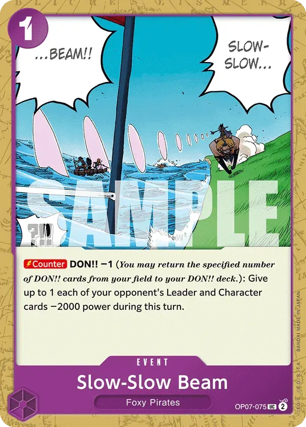 Slow-Slow Beam — carte One Piece TCG OP07-075 (500 Years in the Future)