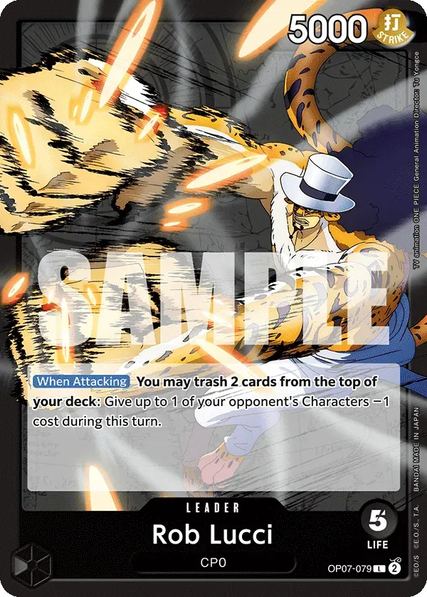 Rob Lucci — carte One Piece TCG OP07-079 (500 Years in the Future)