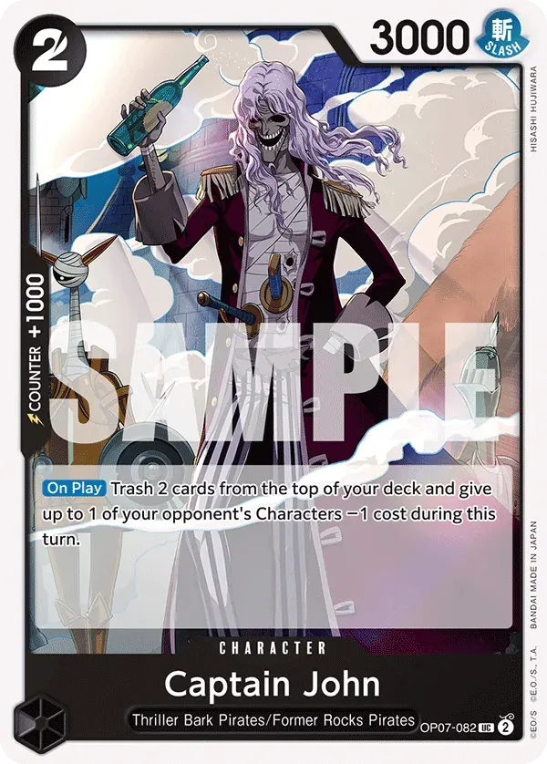 Captain John — carte One Piece TCG OP07-082 (500 Years in the Future)