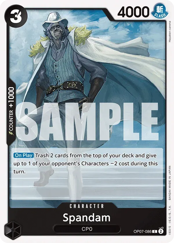 Spandam — carte One Piece TCG OP07-086 (500 Years in the Future)
