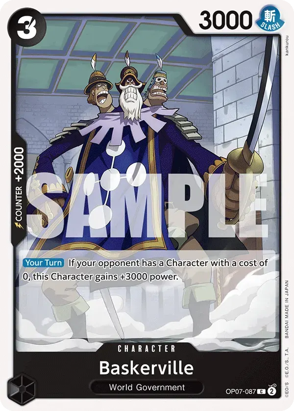 Baskerville — carte One Piece TCG OP07-087 (500 Years in the Future)