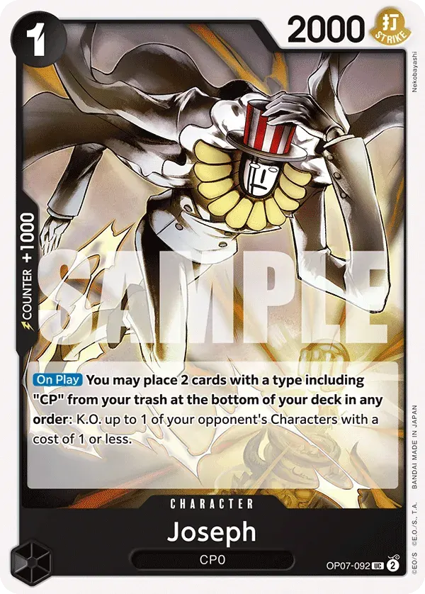 Joseph — carte One Piece TCG OP07-092 (500 Years in the Future)