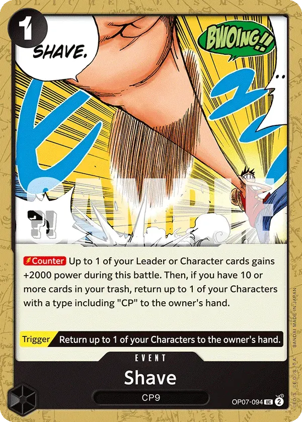 Shave — carte One Piece TCG OP07-094 (500 Years in the Future)