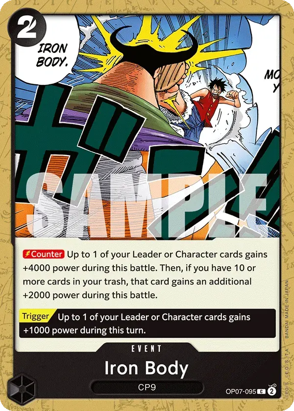 Iron Body — carte One Piece TCG OP07-095 (500 Years in the Future)