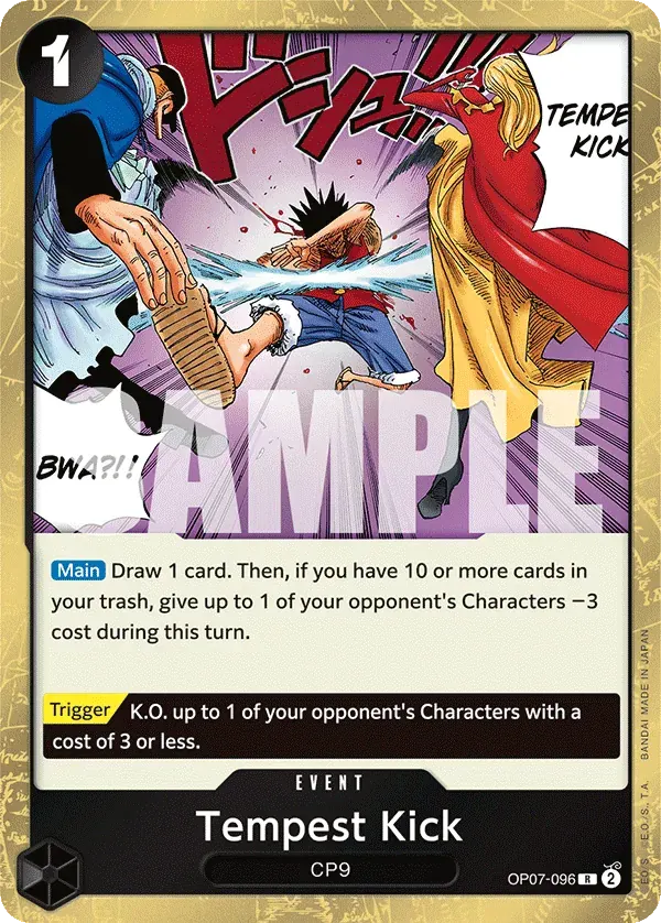 Tempest Kick — carte One Piece TCG OP07-096 (500 Years in the Future)