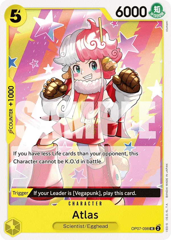 Atlas — carte One Piece TCG OP07-098 (500 Years in the Future)