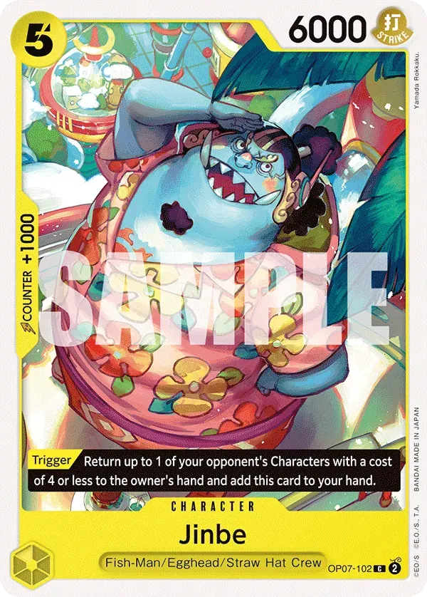 Jinbe — carte One Piece TCG OP07-102 (500 Years in the Future)