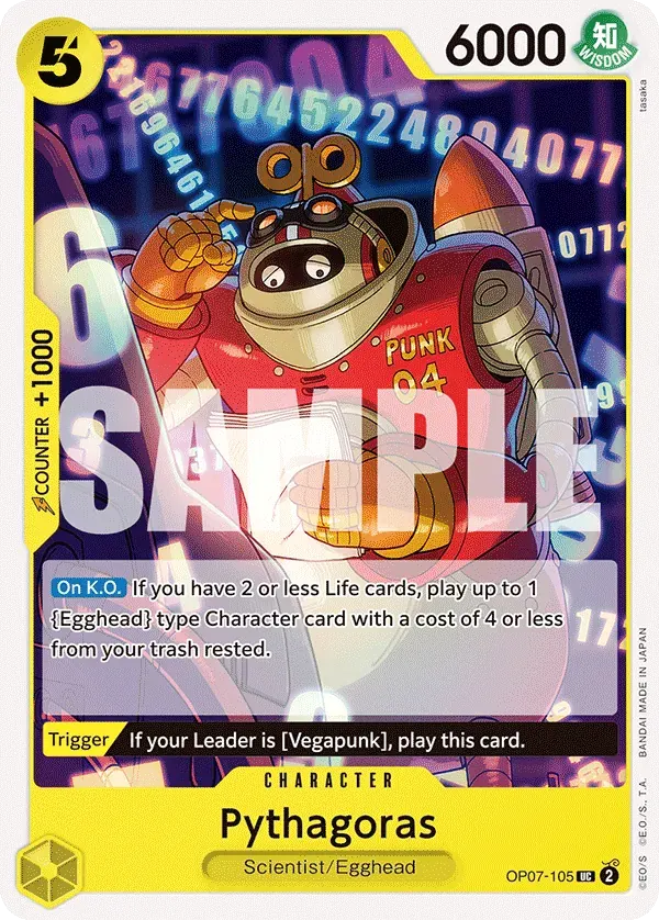 Pythagoras — carte One Piece TCG OP07-105 (500 Years in the Future)