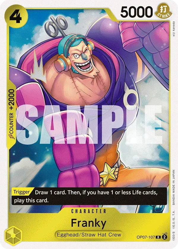 Franky — carte One Piece TCG OP07-107 (500 Years in the Future)