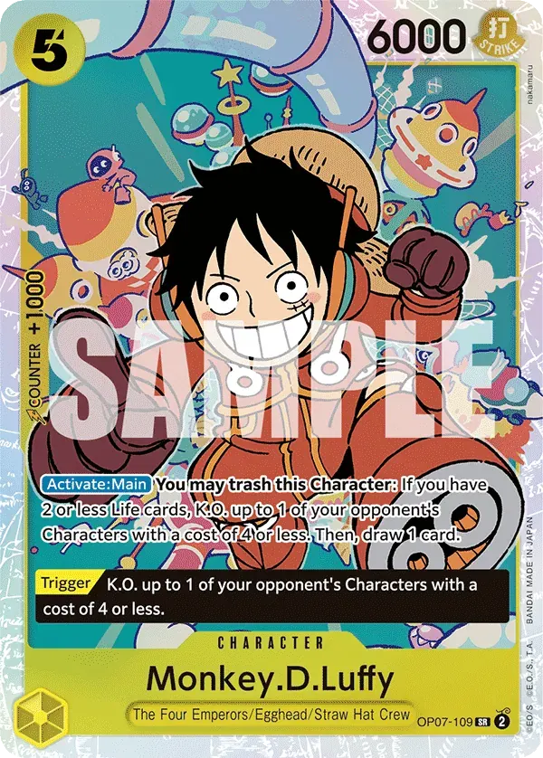Monkey.D.Luffy — carte One Piece TCG OP07-109 (500 Years in the Future)