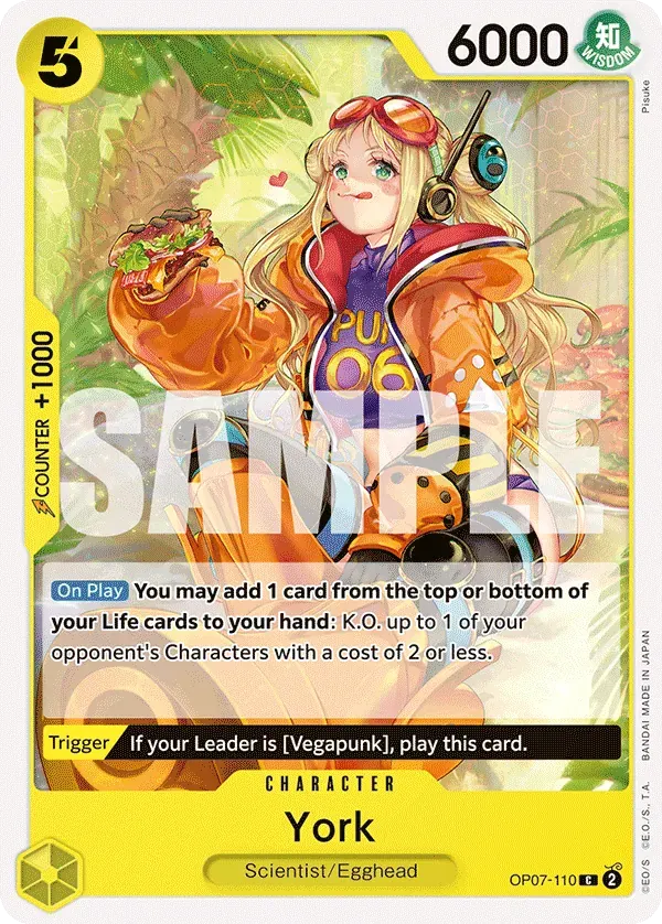 York — carte One Piece TCG OP07-110 (500 Years in the Future)