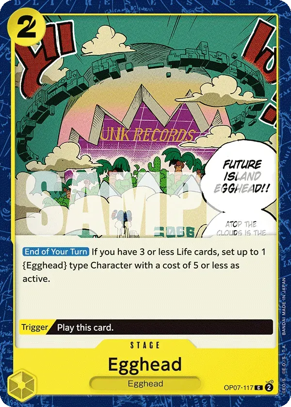 Egghead — carte One Piece TCG OP07-117 (500 Years in the Future)