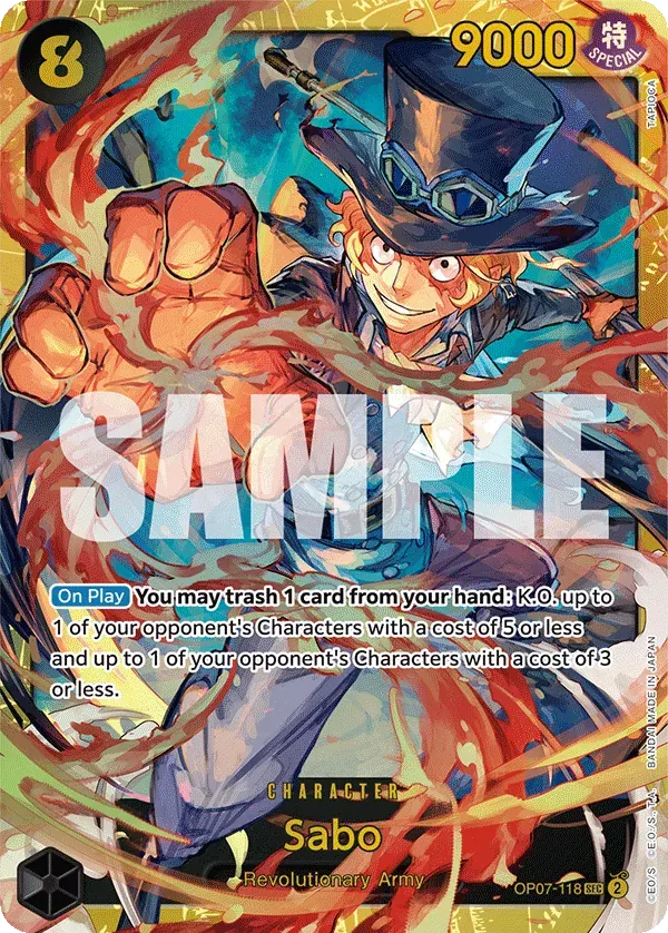 Sabo — carte One Piece TCG OP07-118 (500 Years in the Future)