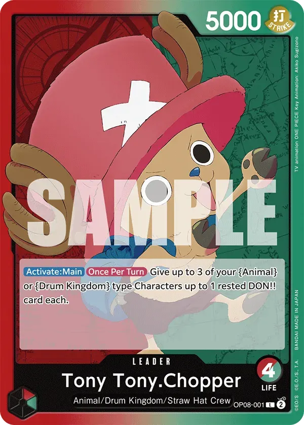 Tony Tony.Chopper — carte One Piece TCG OP08-001 (Two Legends)