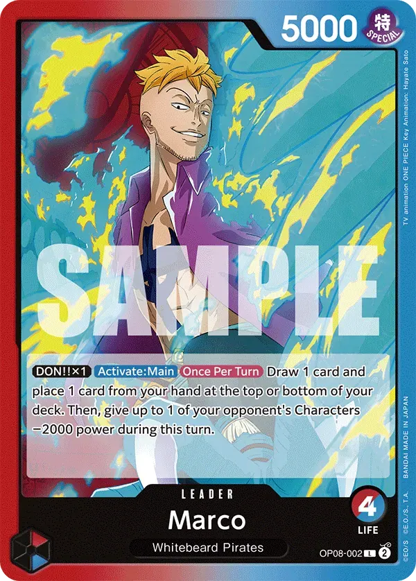 Marco — carte One Piece TCG OP08-002 (Two Legends)