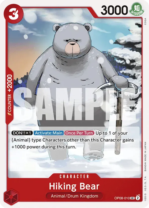Hiking Bear — carte One Piece TCG OP08-010 (Two Legends)