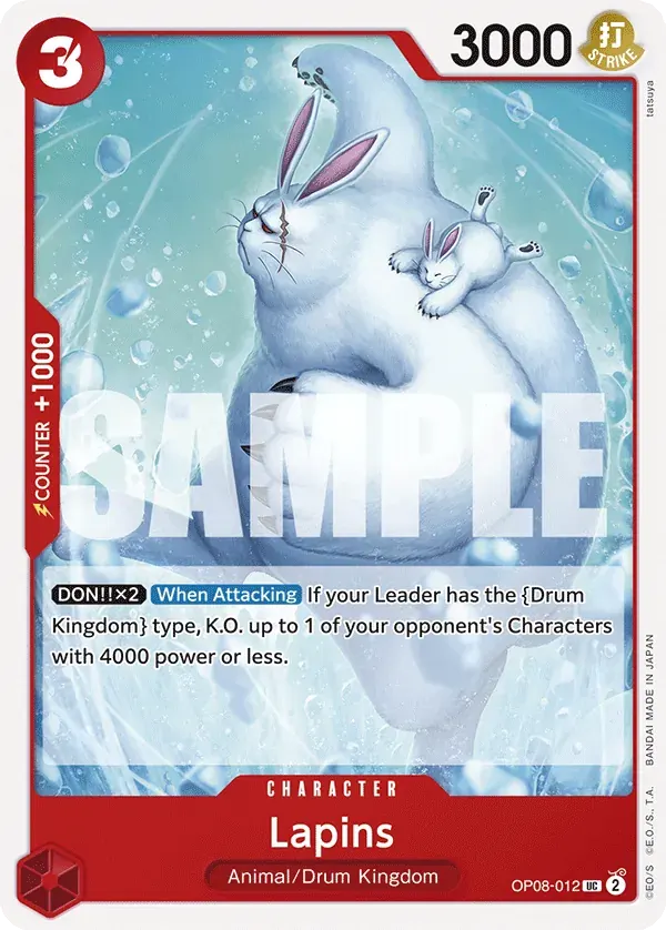 Lapins — carte One Piece TCG OP08-012 (Two Legends)