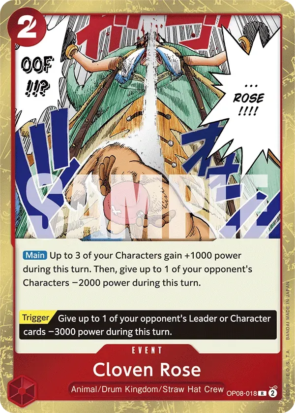 Cloven Rose — carte One Piece TCG OP08-018 (Two Legends)